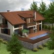 3-bedroom house in modern style