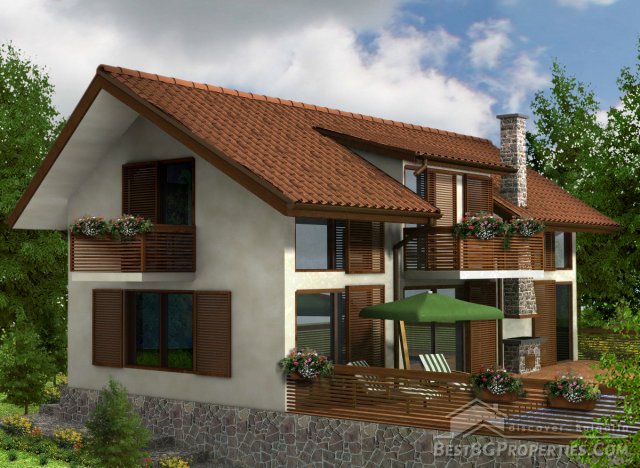 3-bedroom house in modern style