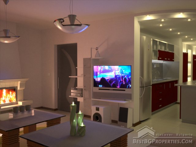 3-bedroom house in modern style