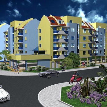 Luxury apartment complex by the Black Sea