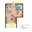 Furnished studio apartment for sale in Golden Sands