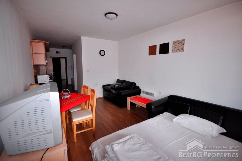 New studio apartment with furniture for sale in Bansko