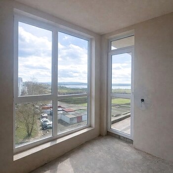 One bedroom apartment with panoramic views of Lake Mandra for sale in Burgas