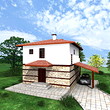 Three houses in Bulgarian rural style