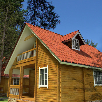 Wooden chalets on a lake close to Borovets