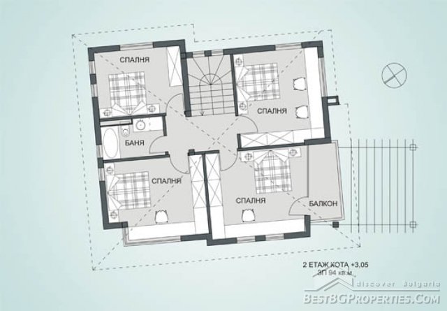 2 storey, 4 bedroom house with a garage and a basement