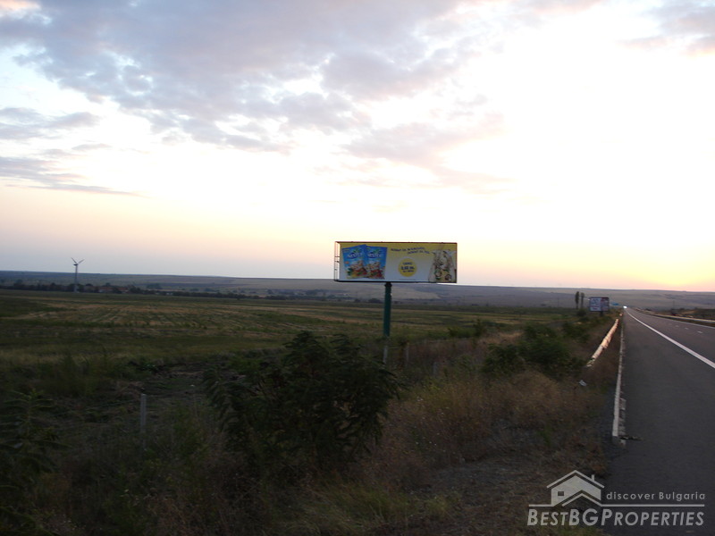 Development land for sale on the highway near Bourgas
