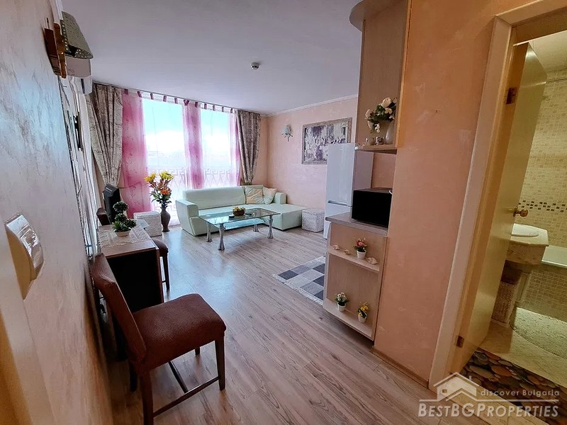 New apartment for sale on the first line from the sea in Sunny Beach
