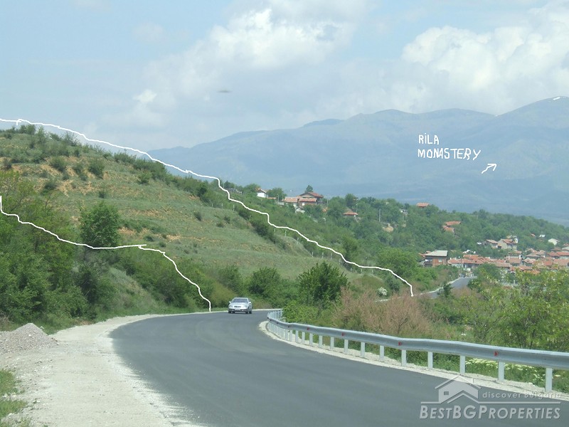 Land on the main road to Rila Monastery