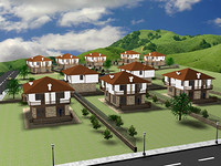 New building villas near Sunny Beach